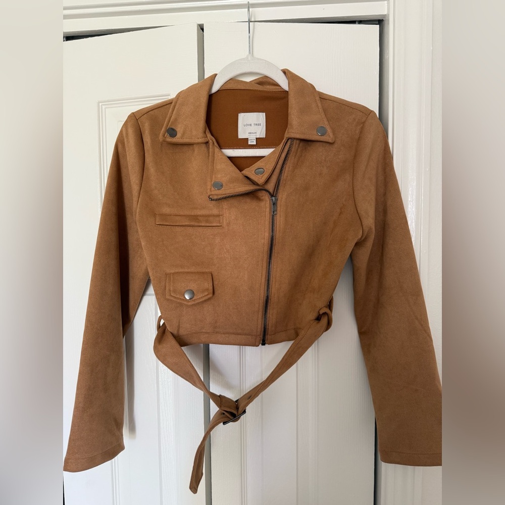 Love Tree Women's Brown Leather Jacket
